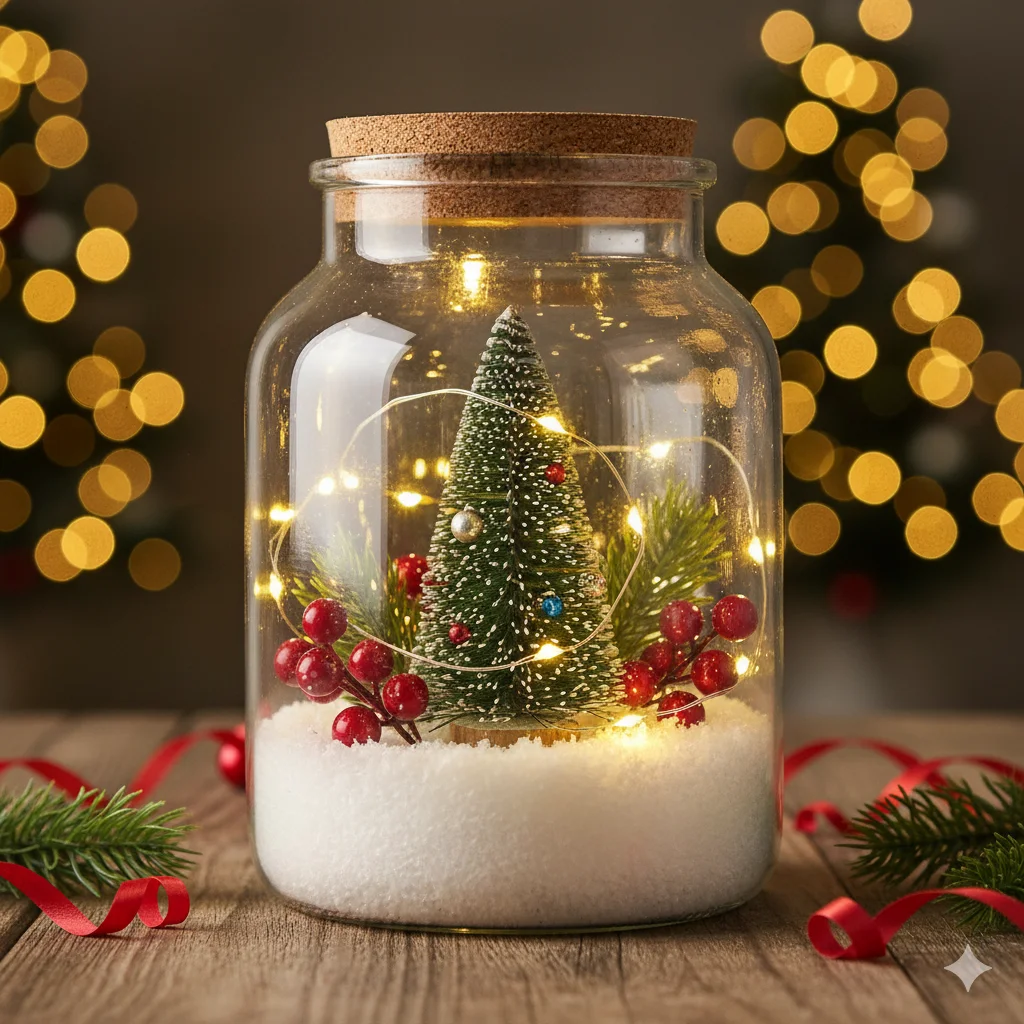  Terrarium Decoration Ideas: Holiday-Themed Terrarium