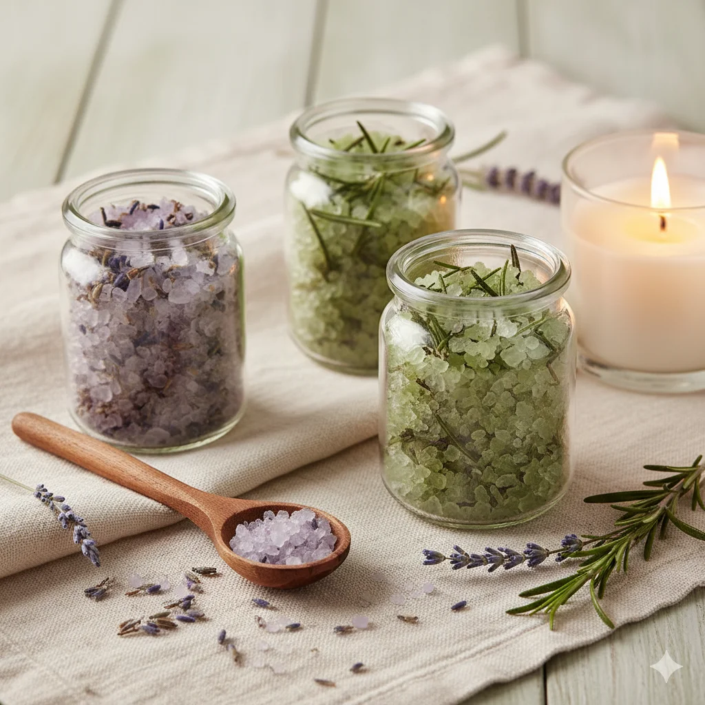 Herbal Bath Salts & Body Scrubs