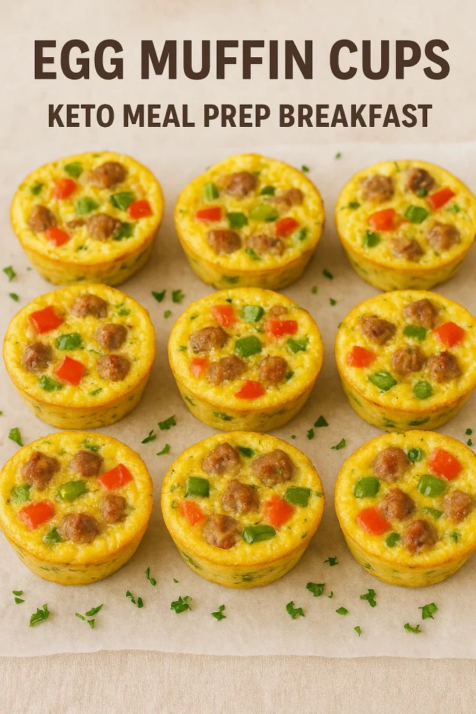 Egg Muffin Cups with Turkey Sausage