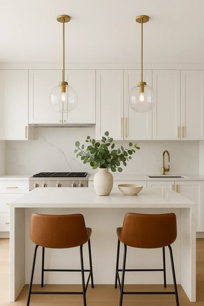 Luxury Condo Kitchen with Greenry