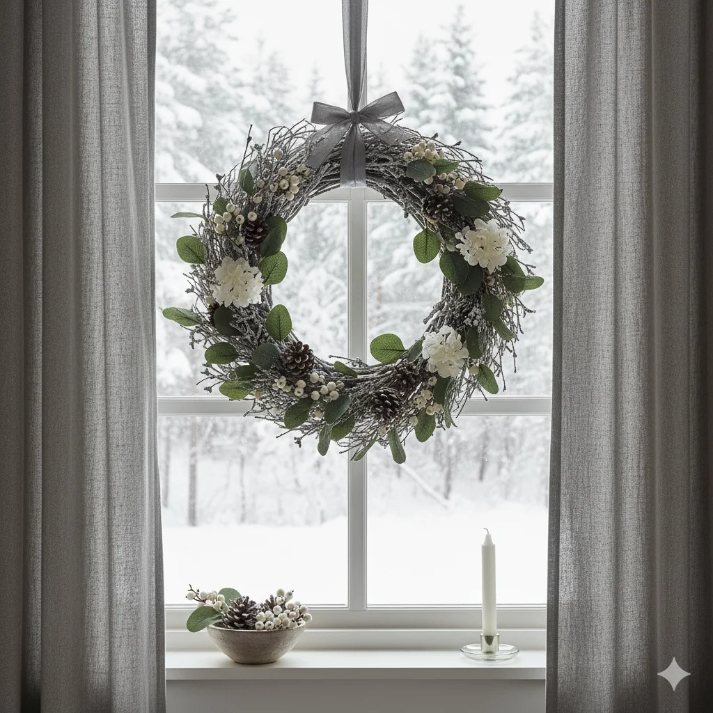 Nature-Inspired Window Wreaths