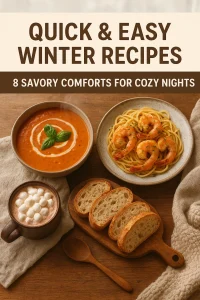 Quick and Easy Winter Recipes: 8 Savory Comforts for Cold Nights