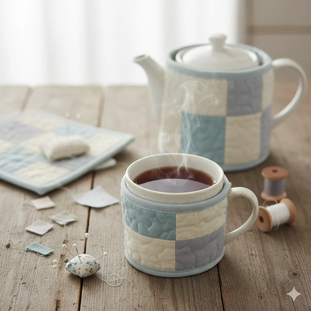 Quilted Mug Cozies & Tea Pot Wraps