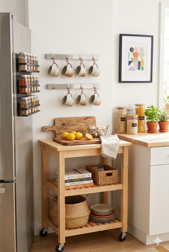 kitchen organization hacks for aesthetic kitchen storage setup