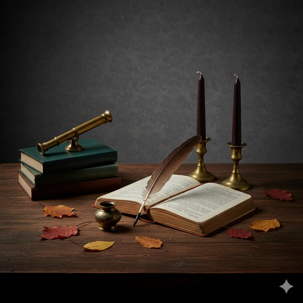 Dark Academia aesthetic fall decor