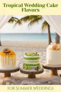 Tropical Wedding Cake Flavors for Beach or Destination Weddings