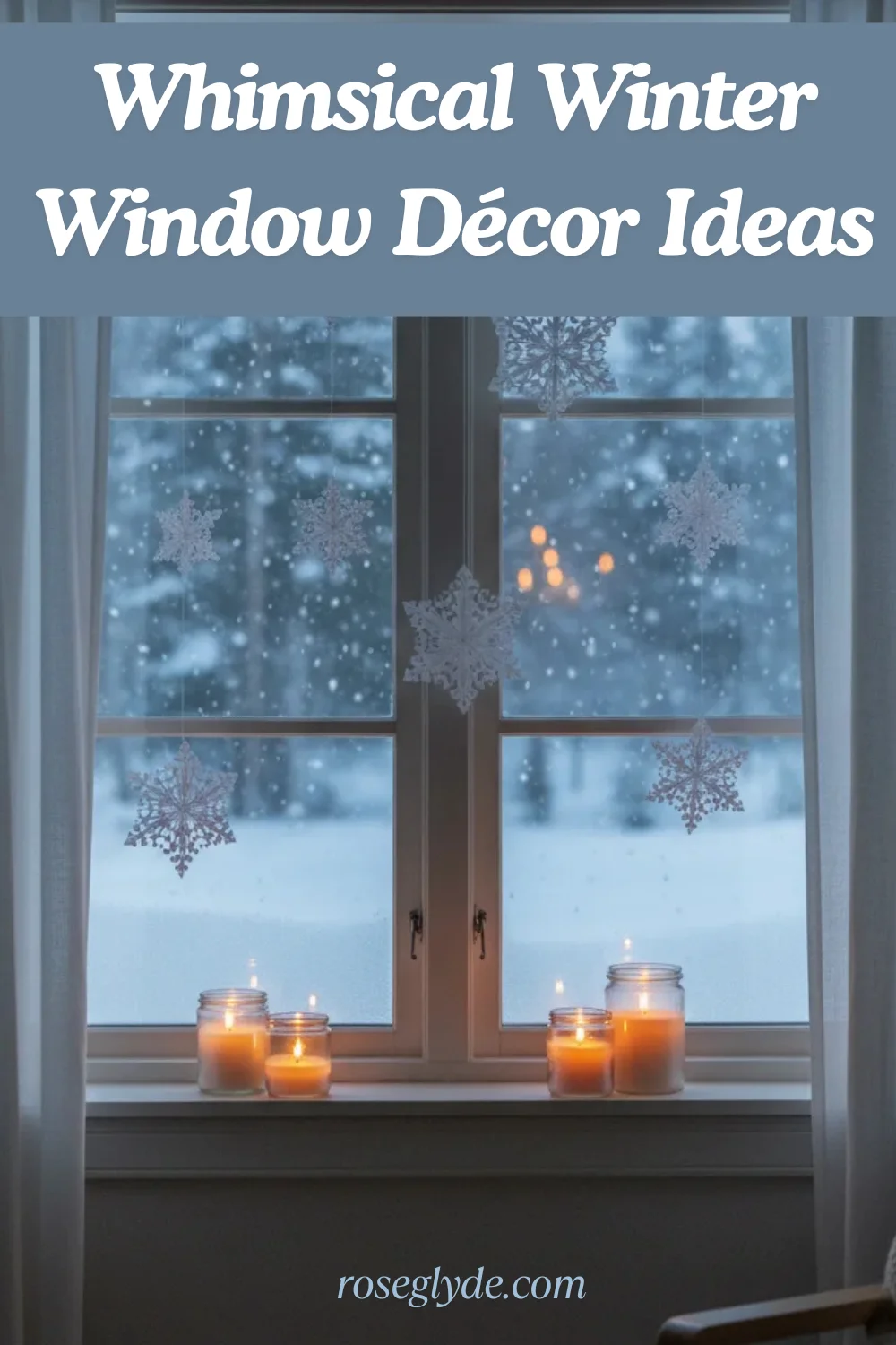 Whimsical Winter Window Decor Ideas