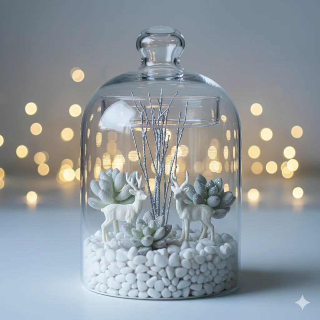 Terrarium Decoration Ideas: Winter Wonderland Terrarium