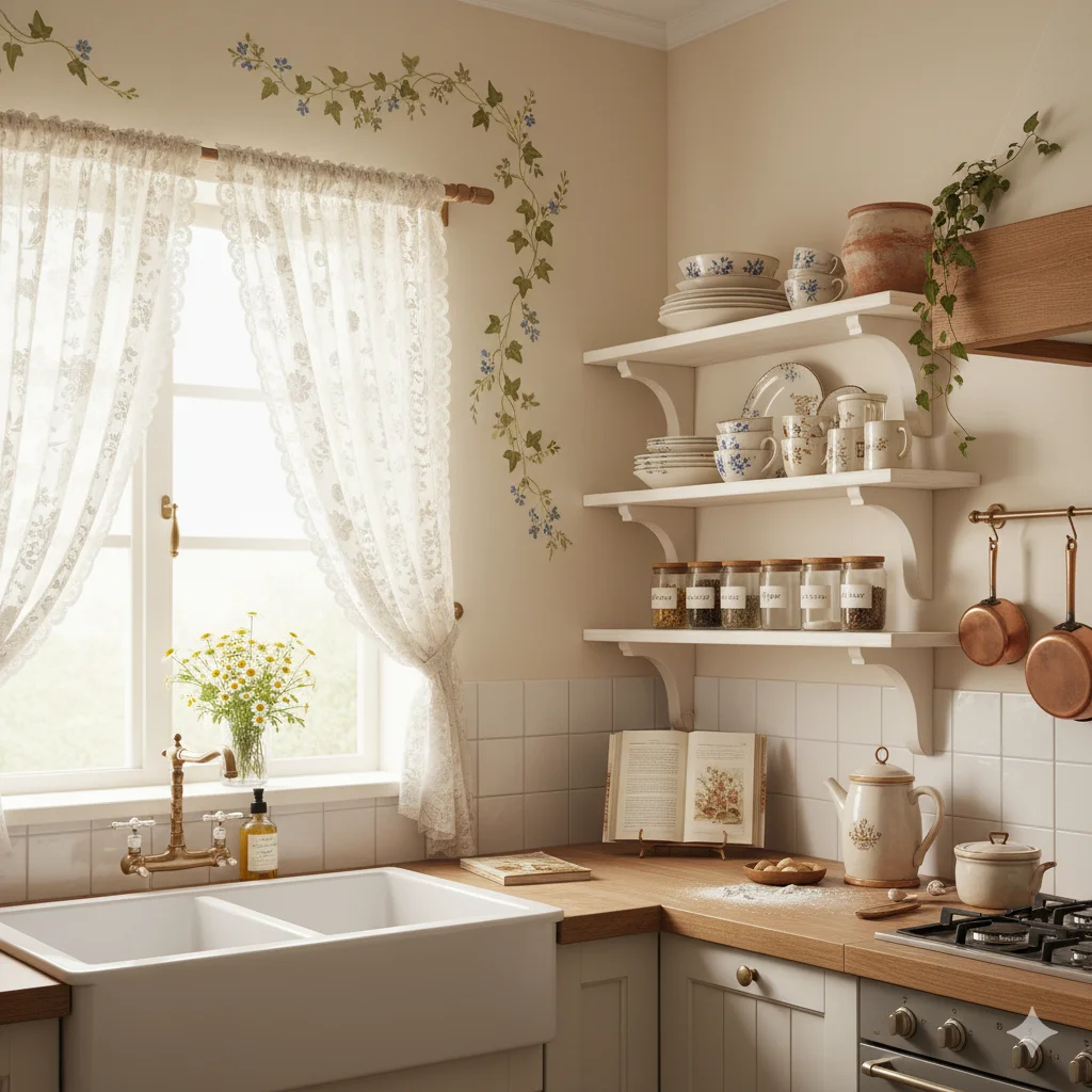 Cottagecore Kitchen Wall Painting