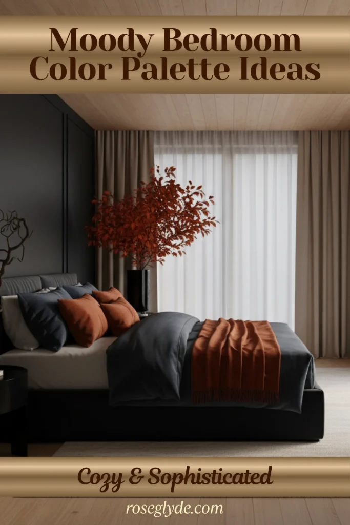 Moody Bedroom Color Palette Ideas for a Sophisticatedand Cozy Space