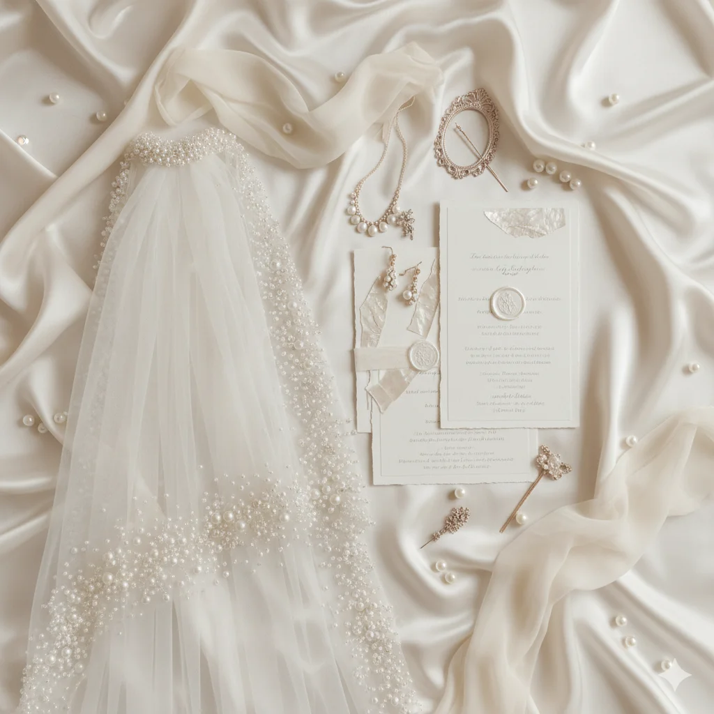 Pearlcore Bridal Style and Attire Aesthetic