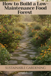 sustainable gardening low maintenance food forest