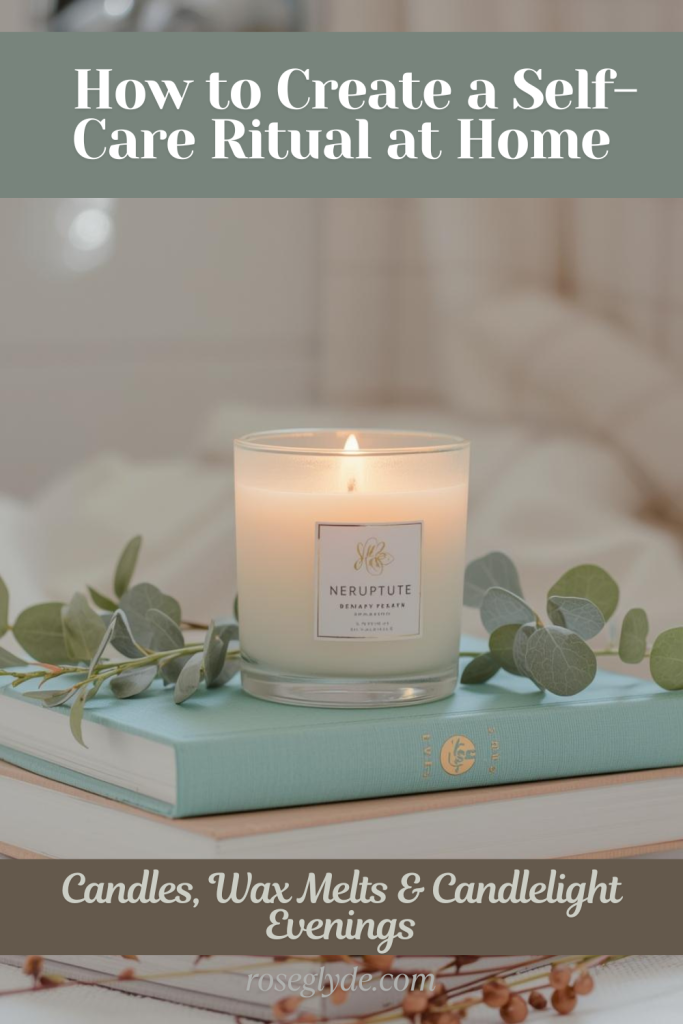 How to create self-care ritual at home with candles and wax melt