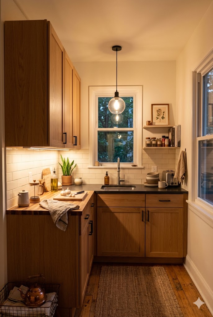 modern plug-in pendant light for Cozy renter-friendly kitchen