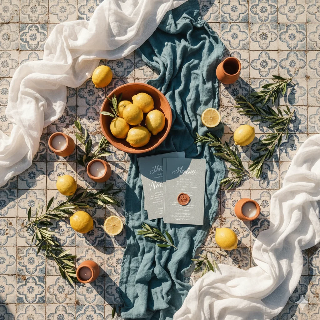 Mediterranean Wedding Color Palette