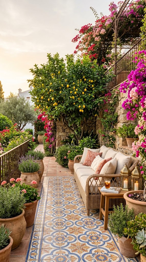 Mediterranean Marbella garden