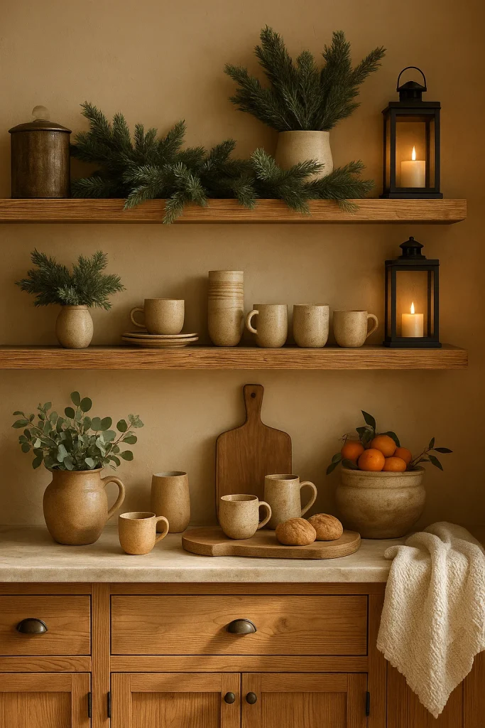 Rustic Kitchen Winter Décor Accessories 