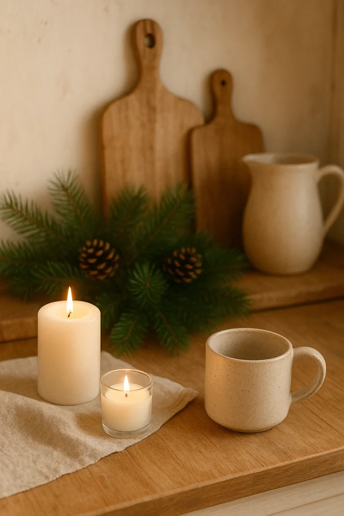 Rustic Kitchen Winter Décor