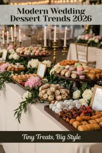 Modern Wedding Dessert Trends 2026