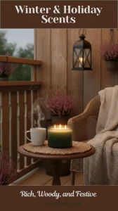 Seasonal scent Candle Ideas cozy Balcony nook