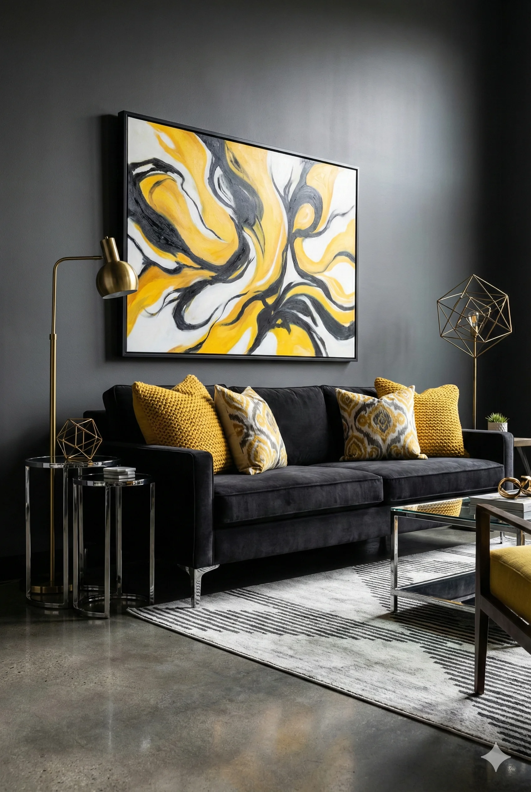 Yellow Living Room Color Combinations