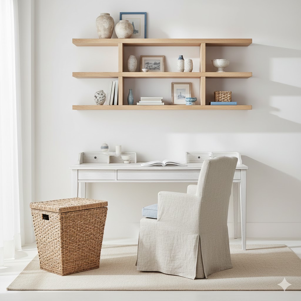 Capri Style Coastal Home Office 