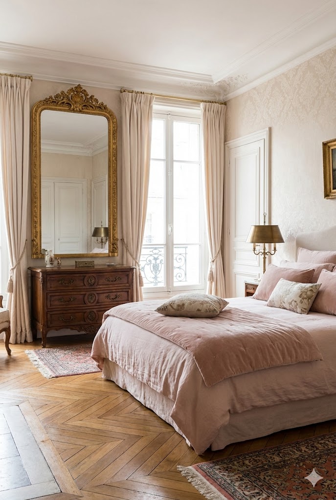 Parisian Chic Bedroom Décor