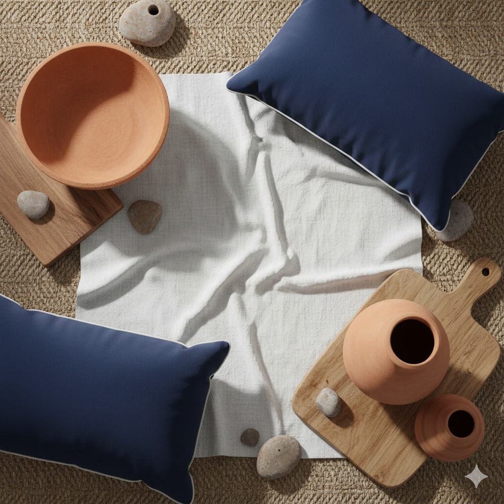 Blue and white Santorini Color Palette
