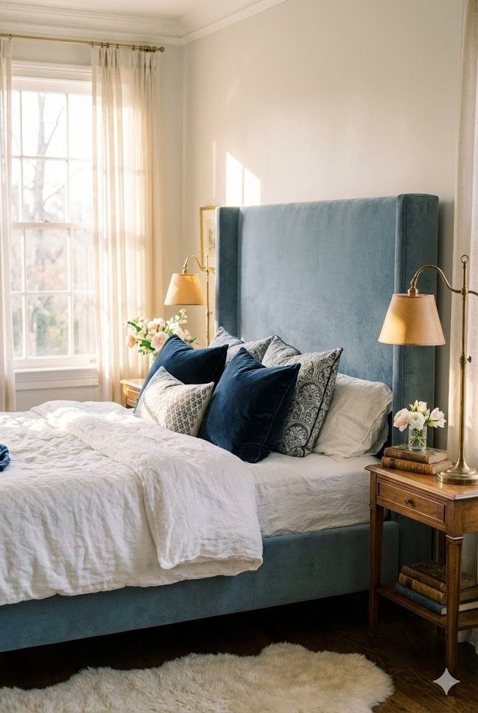 Dusty Blue Bedroom Décor Ideas