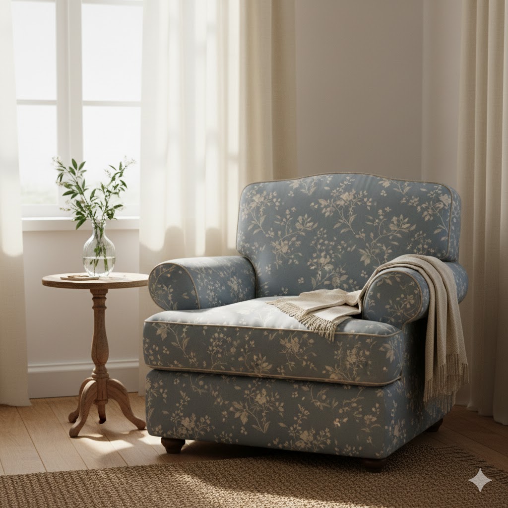 Dusty Blue Cozy Corner