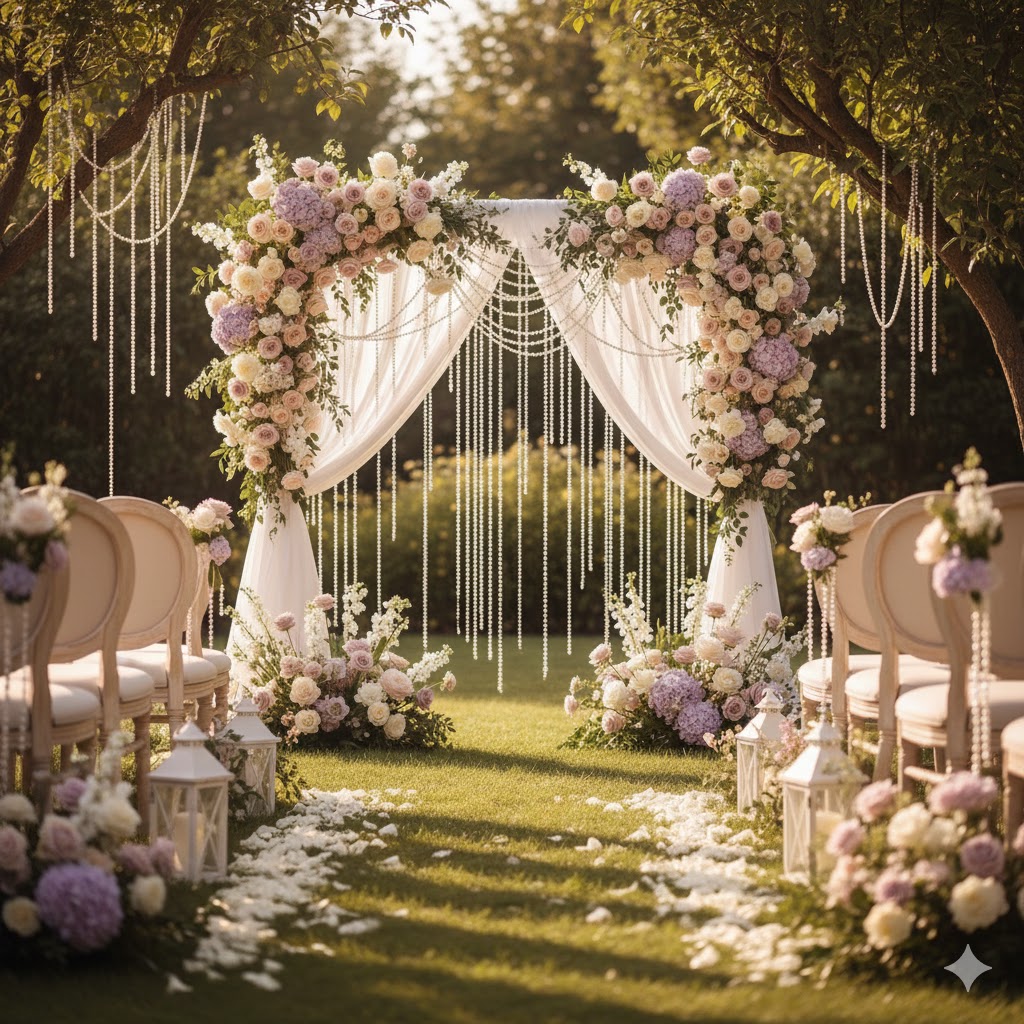 Pearlcore Garden Wedding Decor