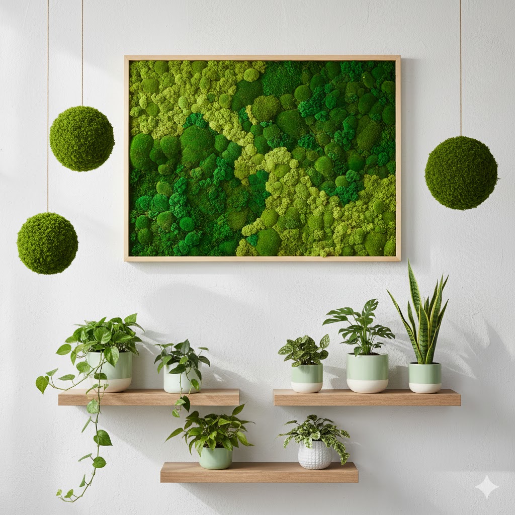 nature-connected home Moss Art & Indoor Greenery