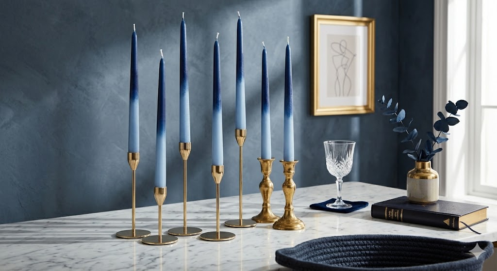 Ombre Painted Candles