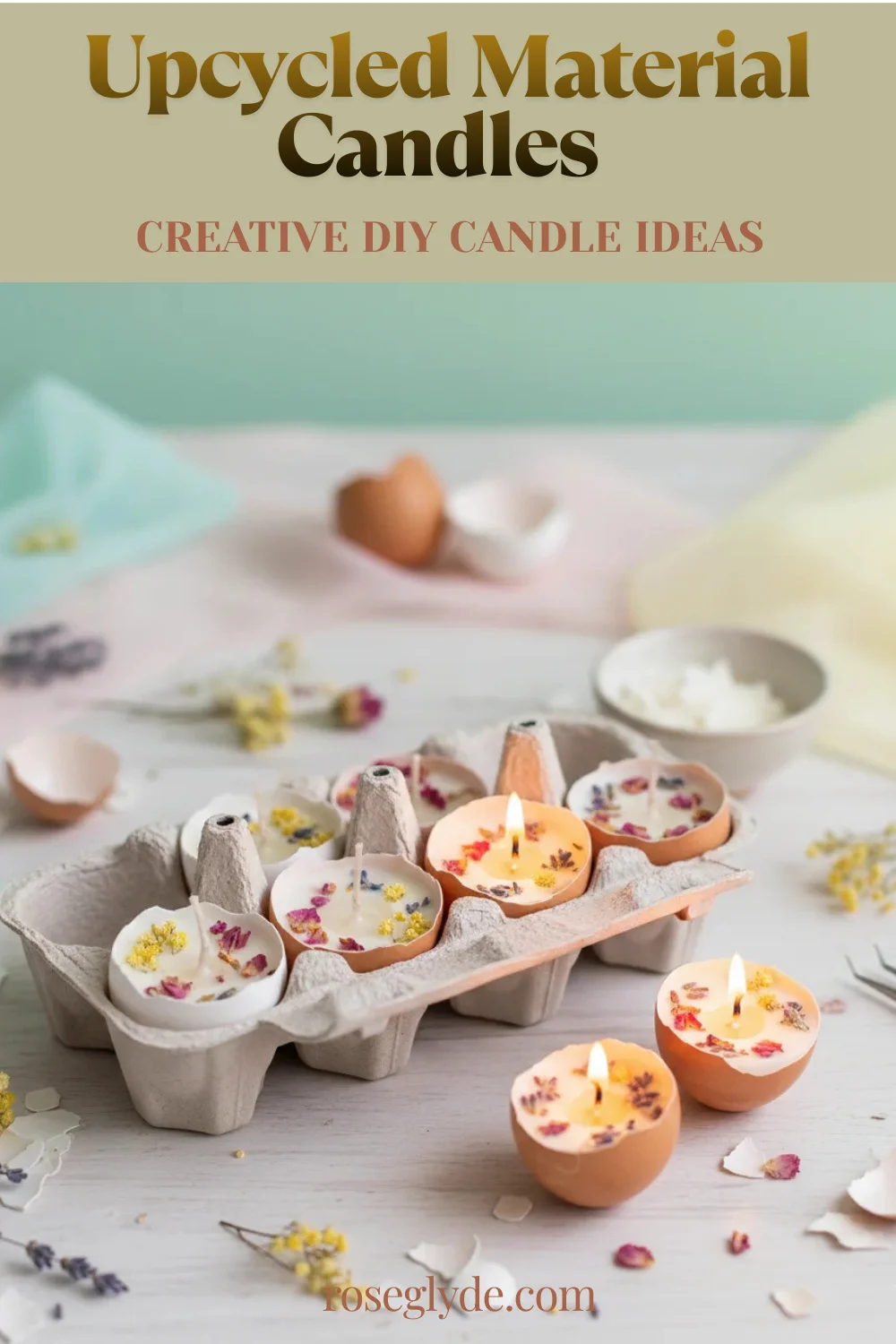 Upcycle Material Candle Ideas