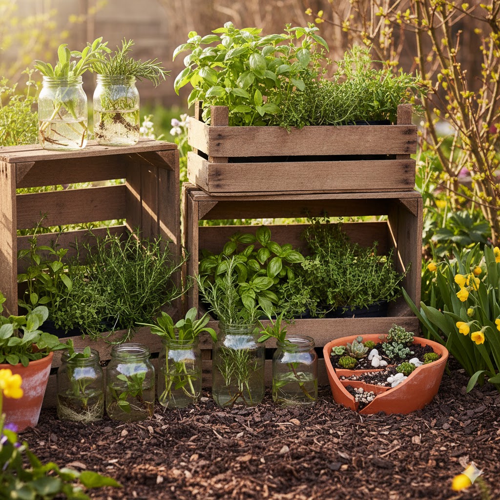 Sustainable Spring Gardening with Repurpose & Upcycle Garden Supplies