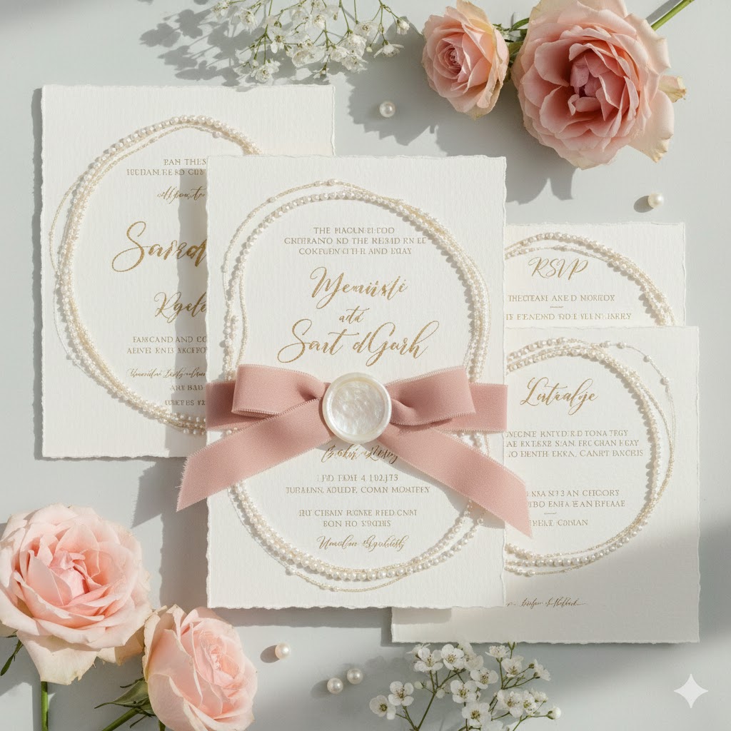 Pearlcore Wedding Invitations