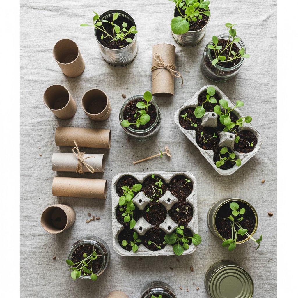 Sustainable Spring Gardening with Reusable & DIY Seed Containers
