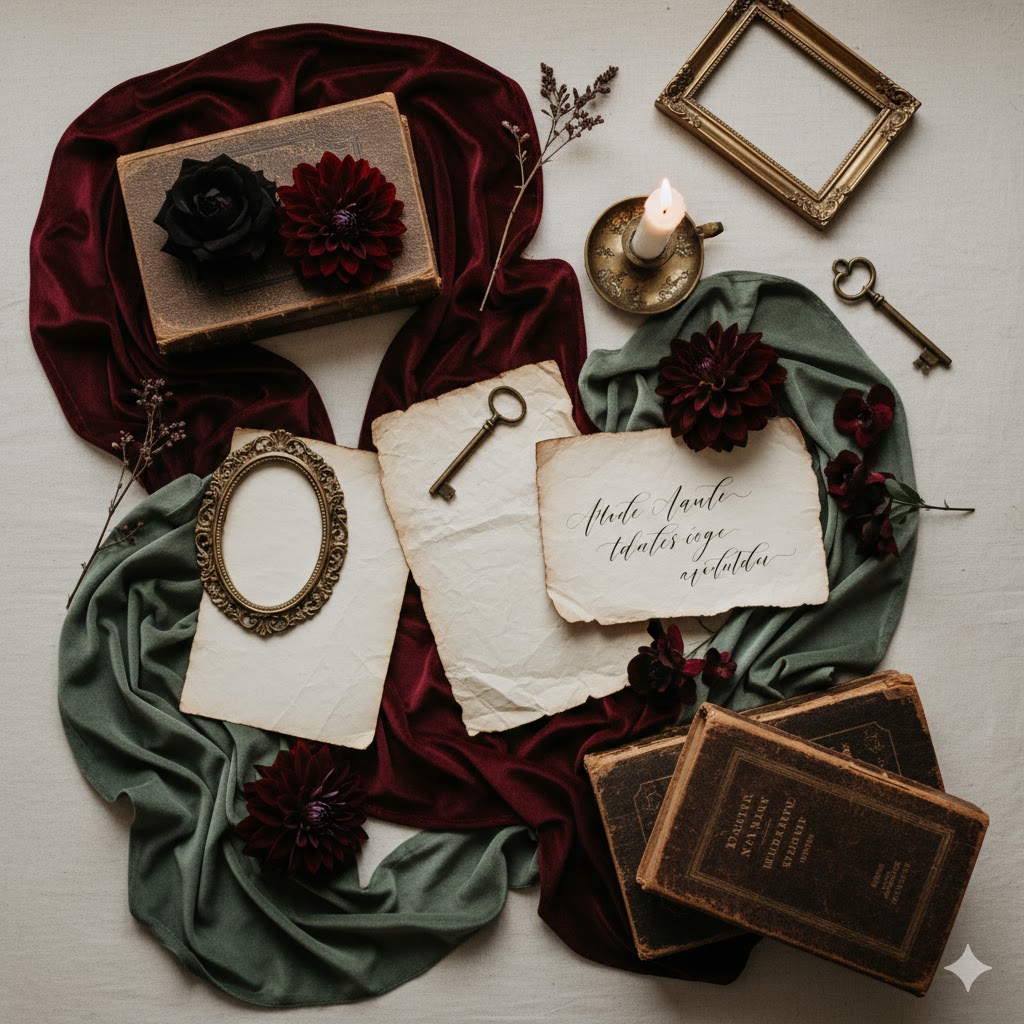 Dark Academia Wedding Color Palettes