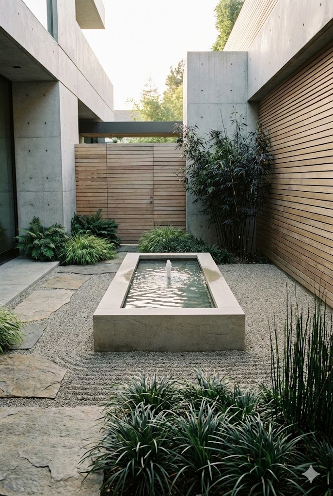 Modern Zen Courtyard Gardens
