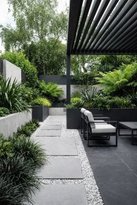 Minimalist Monochrome Modern Gardens