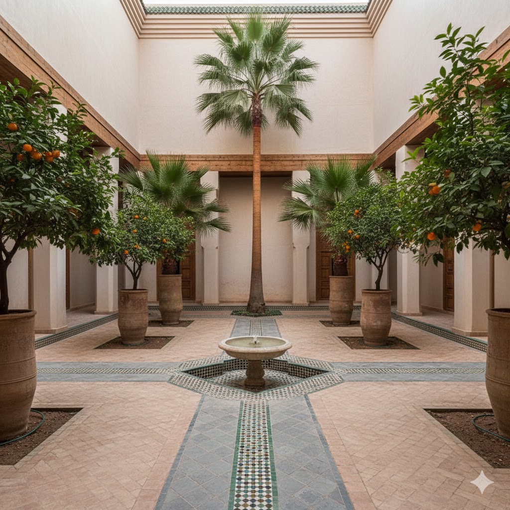Moroccan Garden Courtyard Design