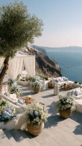 Coastal-Inspired Mediterranean Blue Skies Wedding