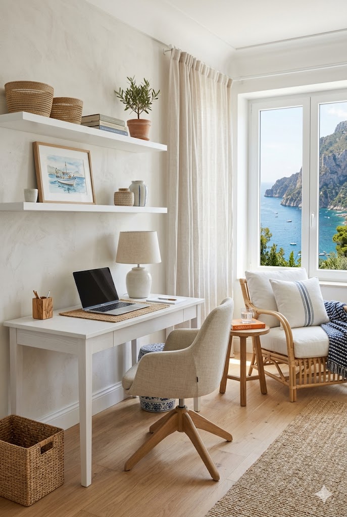 Capri style coastal office