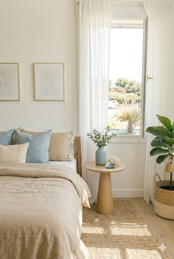 Neutral Beach Bedroom
