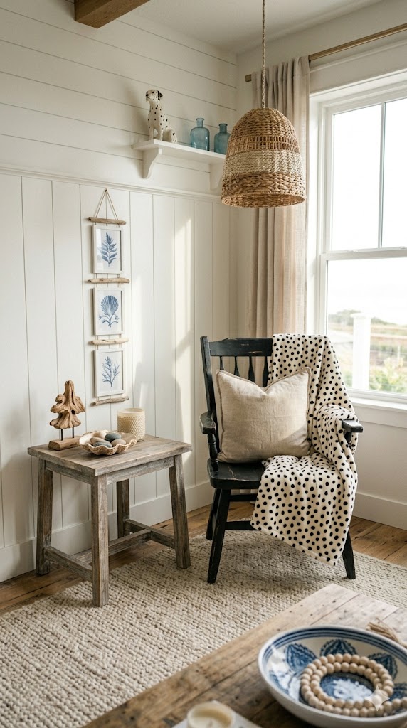 Coastal Dalmatian Living Room Corner