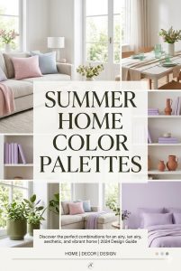 Summer Color Palettes That Feel Calm, Warm & Modern