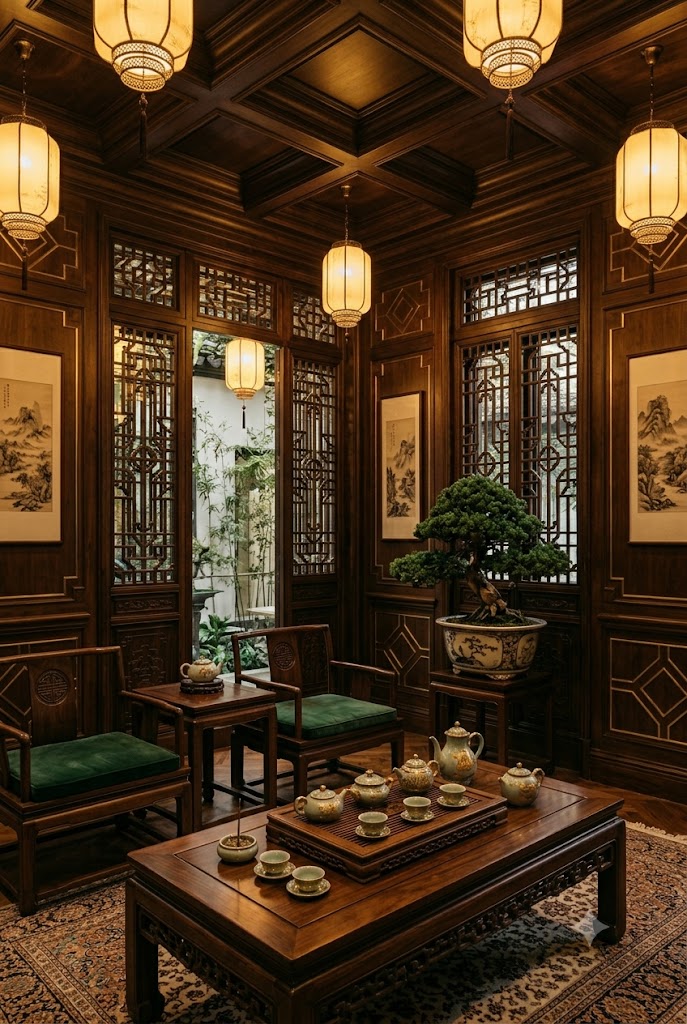 Traditional Chinese tea room