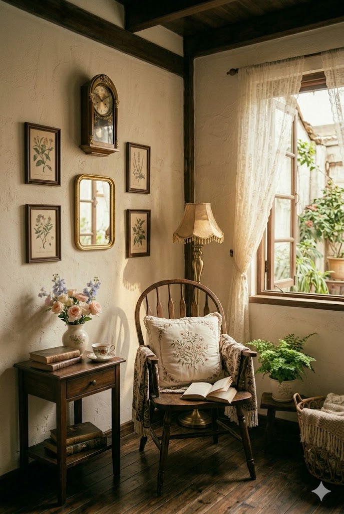 Cottagecore Reading Corner