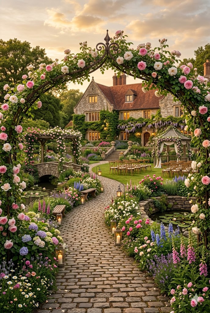 Countryside Garden Estate Wedding Décor