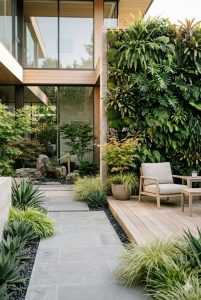 minimalist modern garden